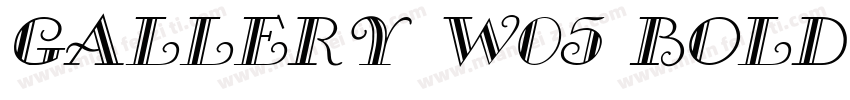 Gallery W05 Bold字体转换